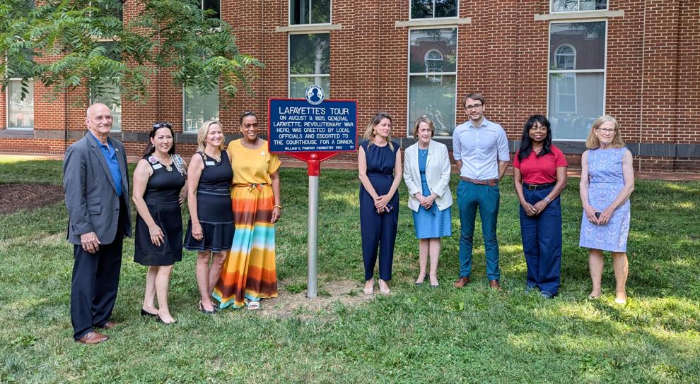 Leesburg unveils marker honoring Lafayette’s 1825 visit