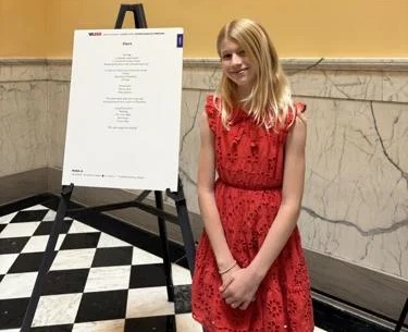 Local student's winning poem placed in London time capsule